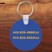 Team Mother Hustle Ronde Aluminium Sleutelhanger (Achterkant)