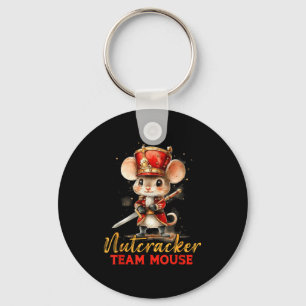 Team Mouse Notenkraker Kerst Dans Pyjama Kinderen Sleutelhanger