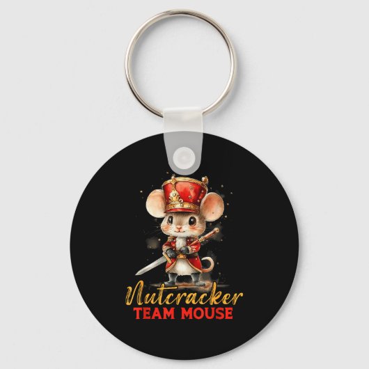 Team Mouse Notenkraker Kerst Dans Pyjama Kinderen Sleutelhanger (Voorkant)