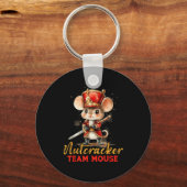 Team Mouse Notenkraker Kerst Dans Pyjama Kinderen Sleutelhanger (Voorkant)