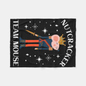Team Mouse Nutcracker Christmas Dance Fun Soldier Fleece Deken (Voorkant (Horizontaal))