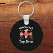 Team Mouse Nutcracker Christmas Dance Funny Soldie Sleutelhanger (Voorkant)
