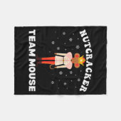 Team Mouse Nutcracker Christmas Dance Pajamas Kids Fleece Deken (Voorkant (Horizontaal))