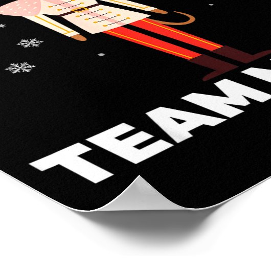 Team Mouse Nutcracker Christmas Dance Pajamas Kids Poster (Hoek)