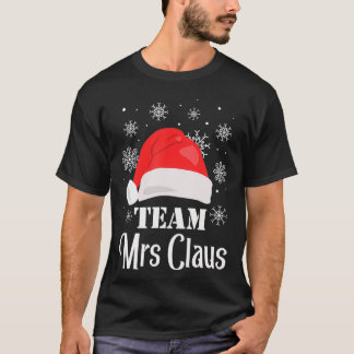 Team Mrs Claus-kerstman familie komt overeen met P T-shirt