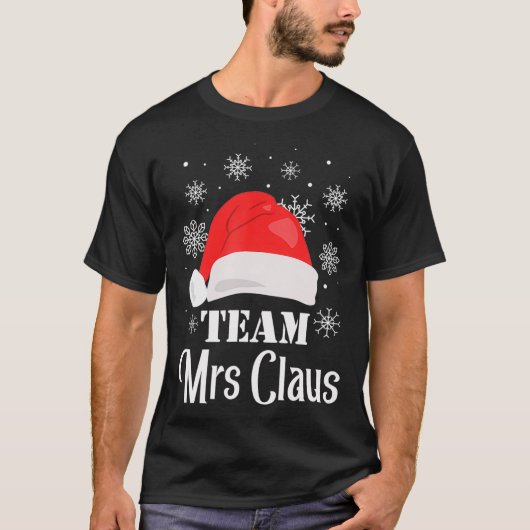 Team Mrs Claus-kerstman familie komt overeen met P T-shirt (Voorkant)
