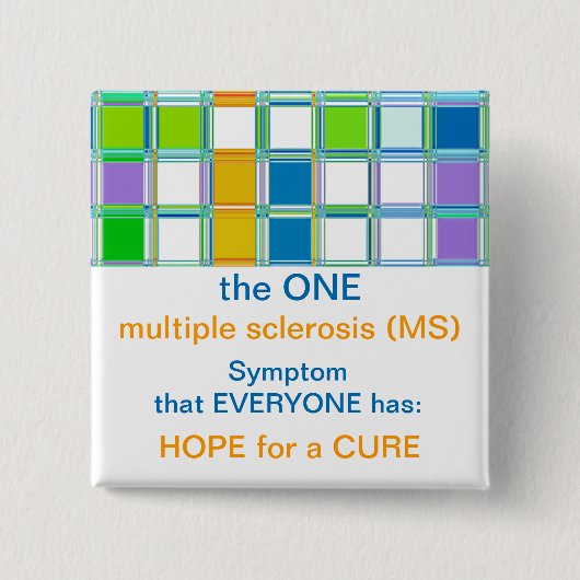 Team MS Awareness Buttons for multiple sclerosis (Voorkant)
