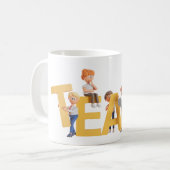 TEAM Mug – Fun & Motivational Design Koffiemok (Voorkant links)