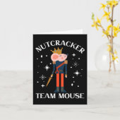 Team Muis Notenkraker Kerst Dans Fun Soldaat Kaart (Gele Bloem)
