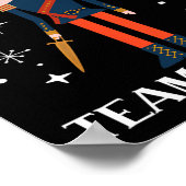 Team Muis Notenkraker Kerst Dans Fun Soldaat Poster (Hoek)