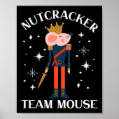 Team Muis Notenkraker Kerst Dans Fun Soldaat Poster (Voorkant)