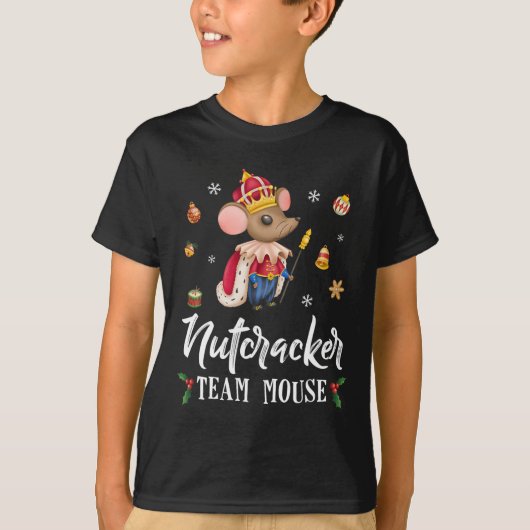 Team Muis Notenkraker Kerst Dans Fun Soldaat T-shirt (Voorkant)