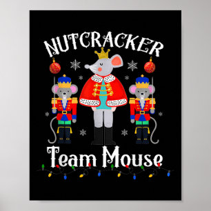Team Muis Notenkraker Kerst Dans Grappige Soldaat Poster