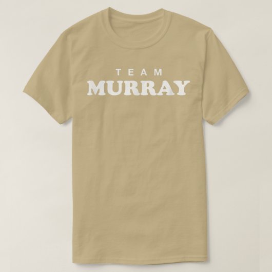 Team Murray Last Name Wedding Surname Bride en Gr T-shirt (Design voorkant)