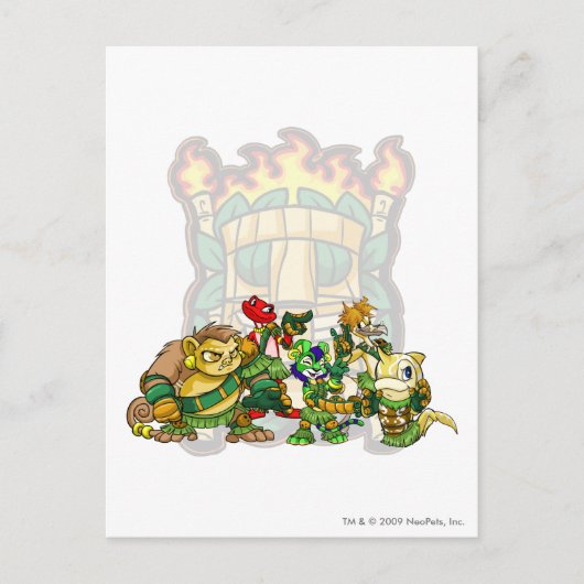 Team Mystery Island Group Briefkaart (Voorkant)