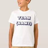 TEAM (NAAM) Kinder T-shirt (Voorkant)