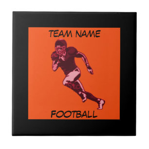 TEAM NAAM-SINAASAPPEL EN ZWART-FOOTBALL TOEVOEGEN TEGELTJE