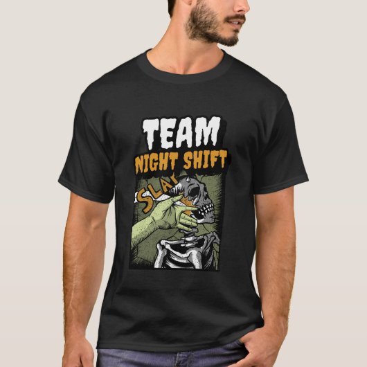 Team Nachtdienst T-shirt (Voorkant)
