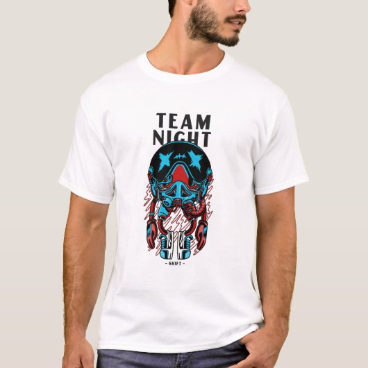 Team Nachtdienst T-shirt (Voorkant)