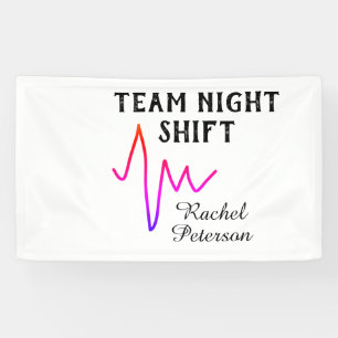 Team nachtploeg verpleegster dokter medisch naam h spandoek
