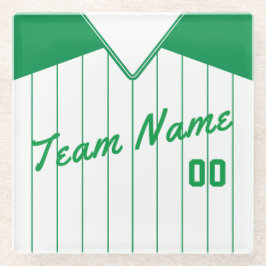 Team Name & Number Onderzetter Softball Baseball