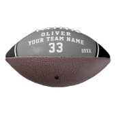 Team Name Player Number Grey Black Stripe Foto American Football (Gedraaid 270)