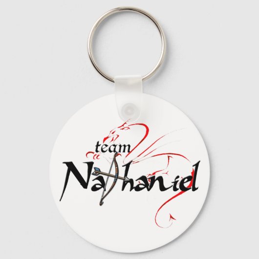 Team NATHANIEL! (lichte sleutelhanger) Sleutelhanger (Voorkant)