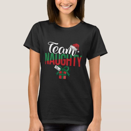 Team Naughty Couple bijpassende outfit met Team Ni T-shirt (Voorkant)