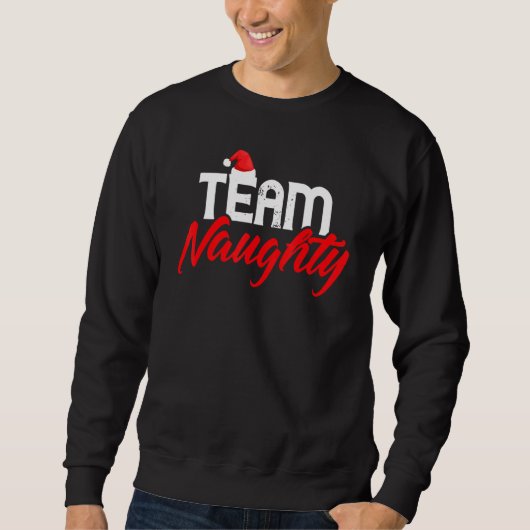 Team Naughty   Couple Matching Outfit Team Nice Trui (Voorkant)