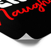 Team Naughty Funny Christmas Couple Matching Team  Poster (Hoek)