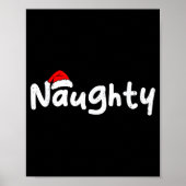 Team Naughty Funny Christmas Couple Matching Team  Poster (Voorkant)