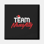 Team Naughty Funny Couple Matching Outfit Team Nic Magneet (Voorkant)
