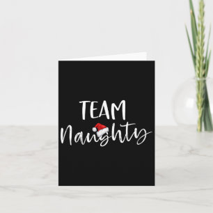 Team Naughty Funny kerstfamilie komt overeen met P Kaart