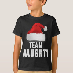 Team Naughty, grappige Kerstmis Pajama, Familie Ma T-shirt
