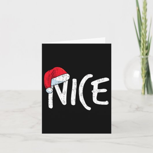 Team Naughty Leuk Grappig Matching Kerst Koppels Kaart (Voorkant)