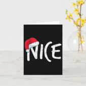 Team Naughty Leuk Grappig Matching Kerst Koppels Kaart (Gele Bloem)