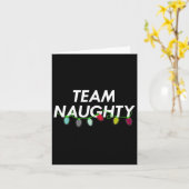 Team Naughty Leuke Grappige Kerstvakantie naar de Kaart (Gele Bloem)