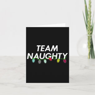 Team Naughty Leuke Grappige Kerstvakantie naar de Kaart