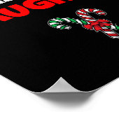 Team Naughty Nice Funny Holiday Christmas T Shirt Poster (Hoek)