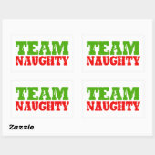 TEAM NAUGHTY RECHTHOEKIGE STICKER (Vel)