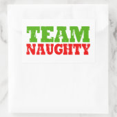 TEAM NAUGHTY RECHTHOEKIGE STICKER (Tas)