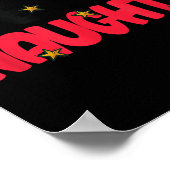 Team Naughty Shirt Funny Matching Christmas Family Poster (Hoek)