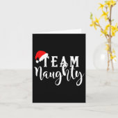 Team Naughty - Team Leuk Grappig Kerstpaar Ma Kaart (Gele Bloem)