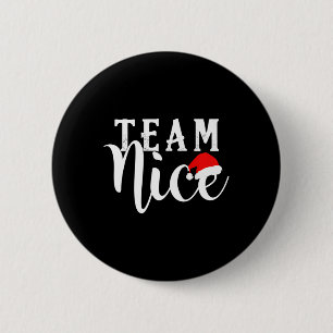 Team Naughty - Team Leuk Grappig Kerstpaar Ma Ronde Button 5,7 Cm