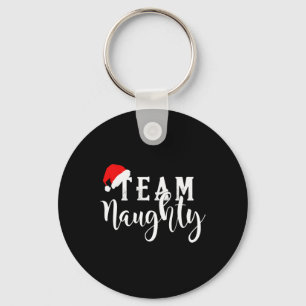 Team Naughty - Team Leuk Grappig Kerstpaar Ma Sleutelhanger