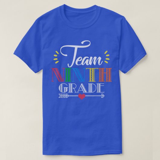 Team negende graad terug naar school Leerleraar Gi T-shirt (Design voorkant)