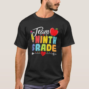 Team negende klas potlood terug naar school leraar t-shirt
