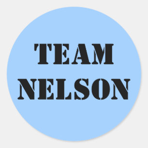 TEAM NELSON RONDE STICKER
