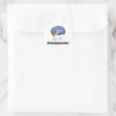Team Neuroscience (hersenanatomie Attitude) Ronde Sticker (Tas)