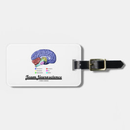 Team Neuroscience (Hersenen Anatomie Attitude) Bagagelabel